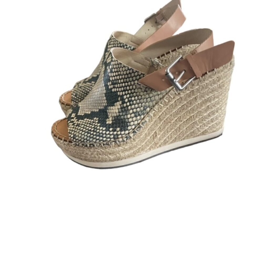 Dolce Vita Snake Print Wedge Sandal 6.5 - Picture 5 of 7